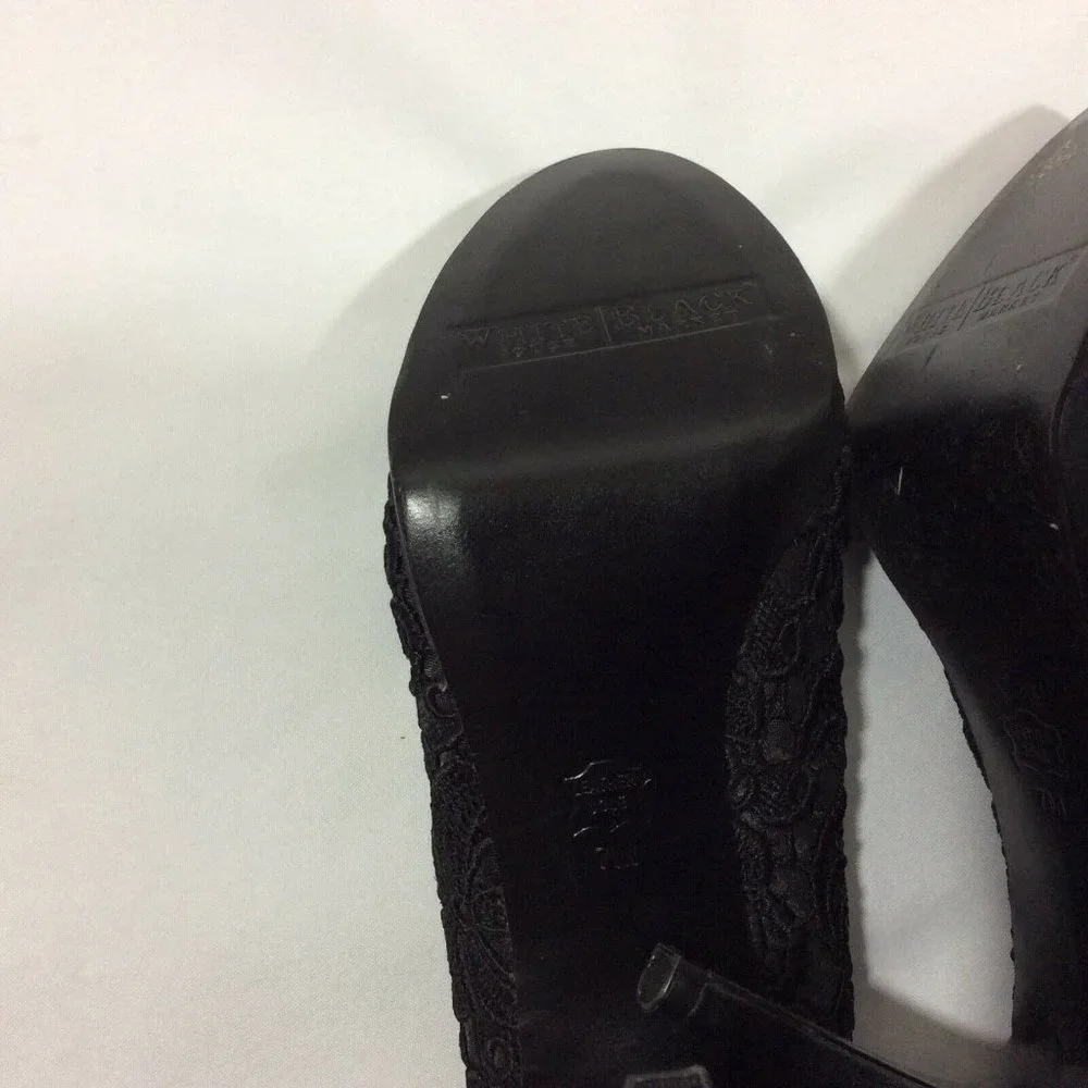 White House Black Market Black High Heel Shoes‎ Evening Cocktail Party Wedding